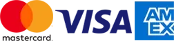 Tarjetas aceptadas: Mastercard, Visa y American Express